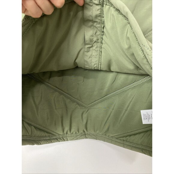 AVIA Fleece Vest Size L Green Olive Full Zip Pockets Mock Neck Sleevless - Picture 5 of 12